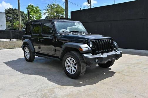 Black 2023 Jeep Wrangler Sport