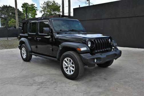 Black 2023 Jeep Wrangler Sport