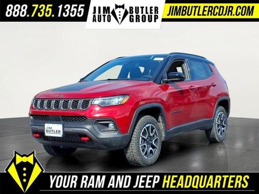 Red 2026 Jeep Compass Trailhawk