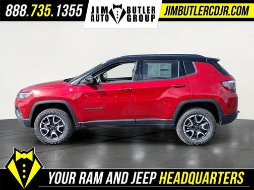 Red 2026 Jeep Compass Trailhawk