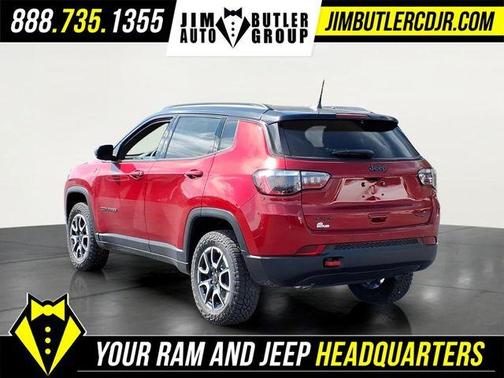 Red 2026 Jeep Compass Trailhawk