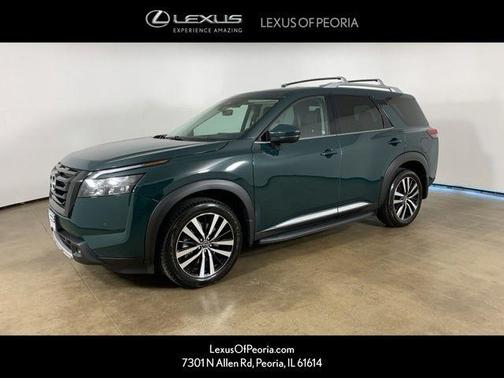 Obsidian Green Pearl 2025 Nissan Pathfinder Platinum 4WD