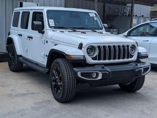 Bright White Clearcoat 2025 Jeep Wrangler 4xe Sahara
