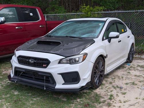 Crystal White Pearl 2018 Subaru WRX STI Limited w/ Wing