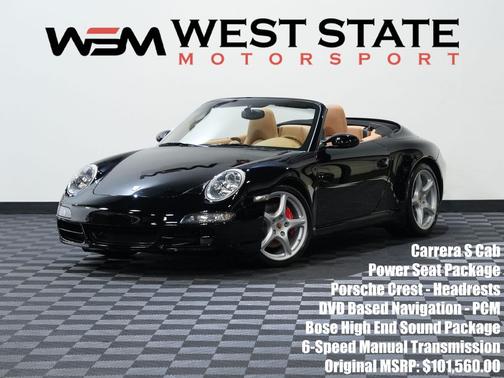 BLACK 2007 Porsche 911 911 Carrera Cabriolet