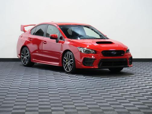 RED 2021 Subaru WRX STI Limited w/Wing