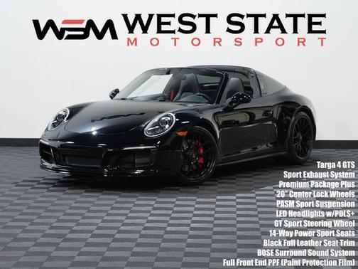 BLACK 2017 Porsche 911 Targa 4 GTS