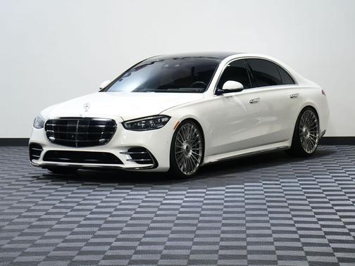WHITE 2021 Mercedes-Benz S-Class S 580 4MATIC