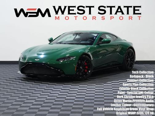 GREEN 2019 Aston Martin Vantage COUPE 2D