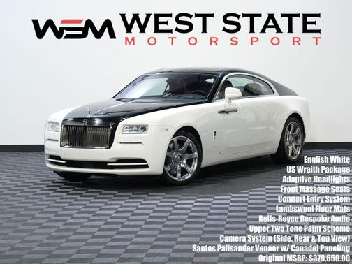 WHITE 2014 Rolls-Royce Wraith COUPE 2D