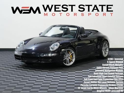 BLACK 2008 Porsche 911 Carrera 4S Cabriolet