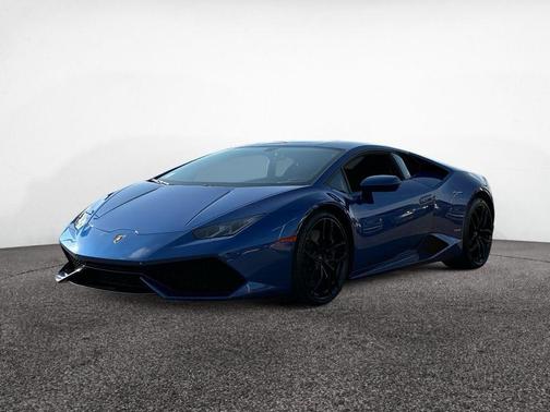 Blue 2015 Lamborghini Huracan LP610-4