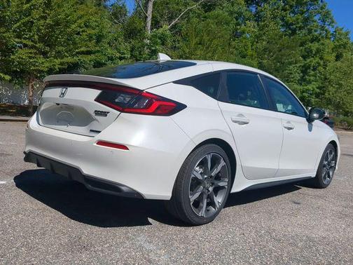 Platinum White Pearl 2026 Honda Civic Hybrid Sport Touring