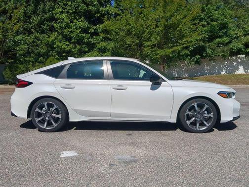 Platinum White Pearl 2026 Honda Civic Hybrid Sport Touring