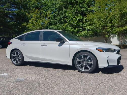 Platinum White Pearl 2026 Honda Civic Hybrid Sport Touring