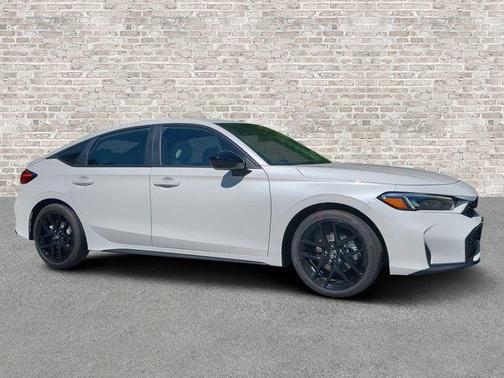 Platinum White Pearl 2026 Honda Civic Hybrid Sport