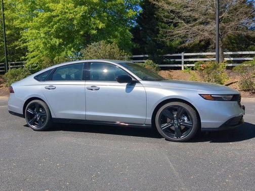 Solar Silver Metallic 2026 Honda Accord Hybrid Sport-L