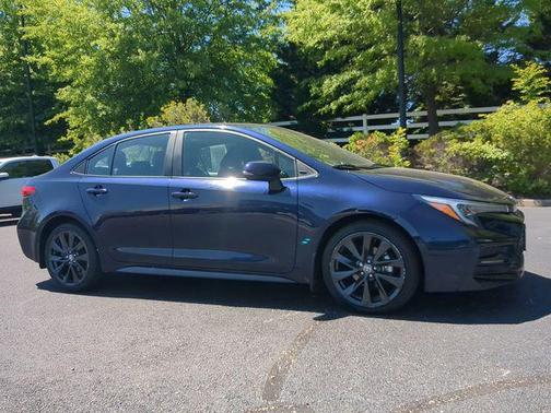 Blueprint/Midnight Black Metallic 2023 Toyota Corolla XSE