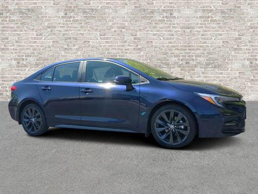 Blueprint/Midnight Black Metallic 2023 Toyota Corolla XSE