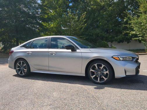 Solar Silver Metallic 2026 Honda Civic Hybrid Sport Touring