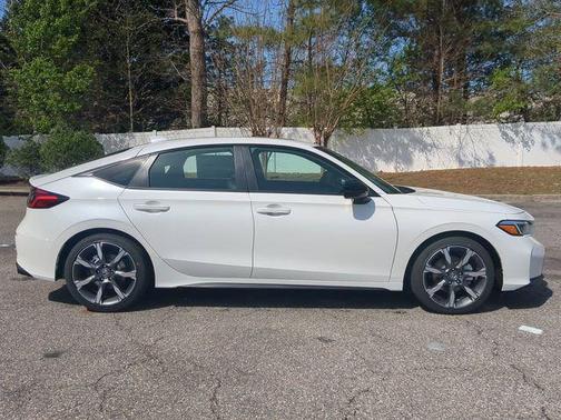Platinum White Pearl 2026 Honda Civic Hybrid Sport Touring