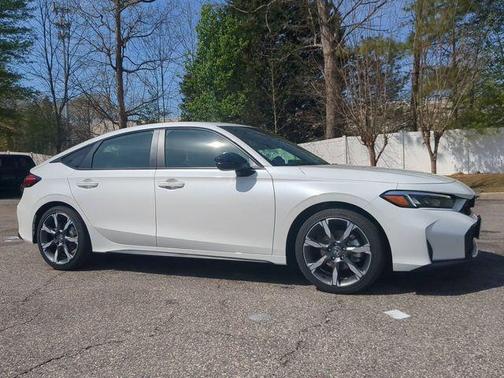 Platinum White Pearl 2026 Honda Civic Hybrid Sport Touring