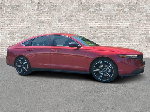 Radiant Red Metallic 2025 Honda Accord Hybrid Sport