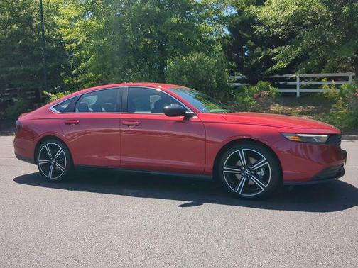 Radiant Red Metallic 2025 Honda Accord Hybrid Sport
