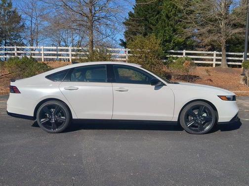 Platinum White Pearl 2026 Honda Accord Hybrid Sport-L