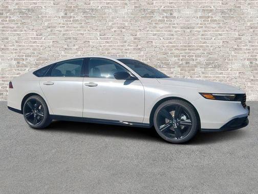 Platinum White Pearl 2026 Honda Accord Hybrid Sport-L