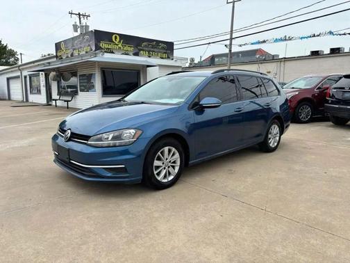 Blue 2019 Volkswagen Golf SportWagen TSI SE
