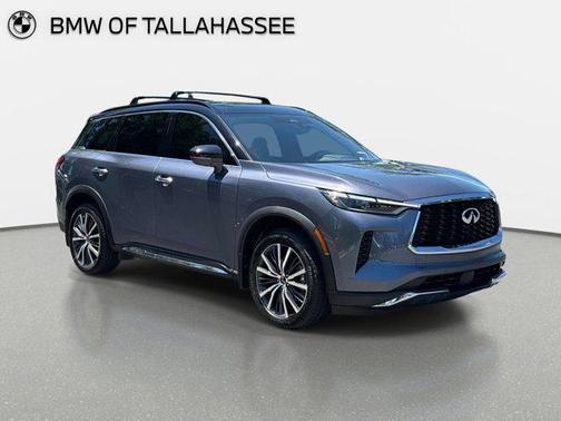 Moonbow Blue/Black Obsidian 2022 INFINITI QX60 AUTOGRAPH
