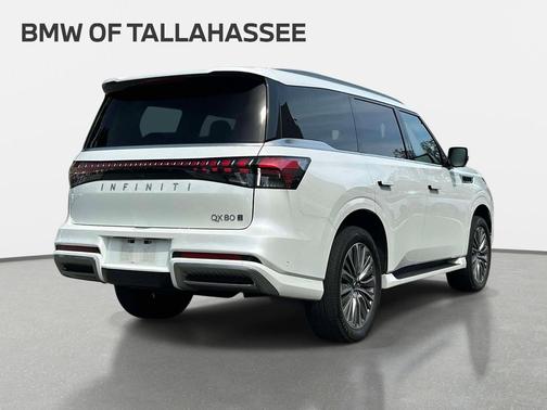 Radiant White 2025 INFINITI QX80 SENSORY AWD