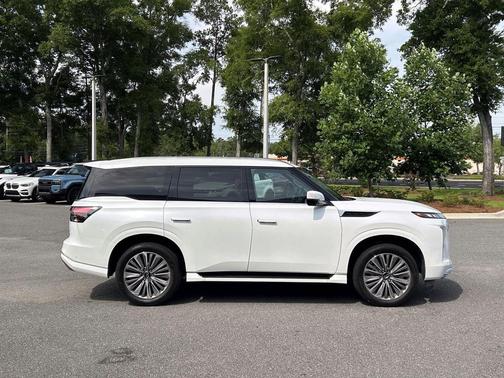 Radiant White 2025 INFINITI QX80 SENSORY AWD