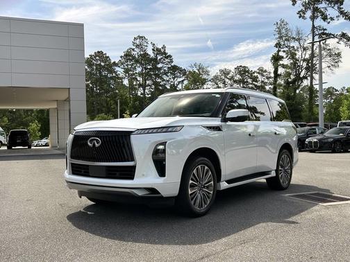 Radiant White 2025 INFINITI QX80 SENSORY AWD