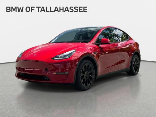 Red Multi-Coat 2021 Tesla Model Y Long Range Dual Motor All-Wheel Drive