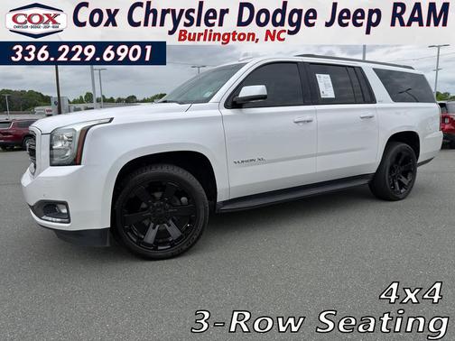 White Frost Tri-Coat 2019 GMC Yukon XL SLT