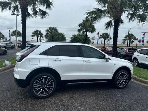 Crystal White Tri-Coat 2025 Cadillac XT4 SPORT