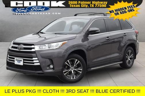 Predawn Gray Mica 2019 Toyota Highlander LE Plus