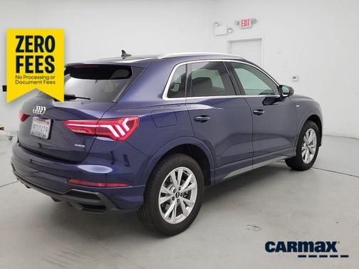 Blue 2022 Audi Q3 S-Line Premium