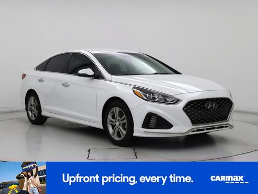 White 2018 Hyundai SONATA SEL