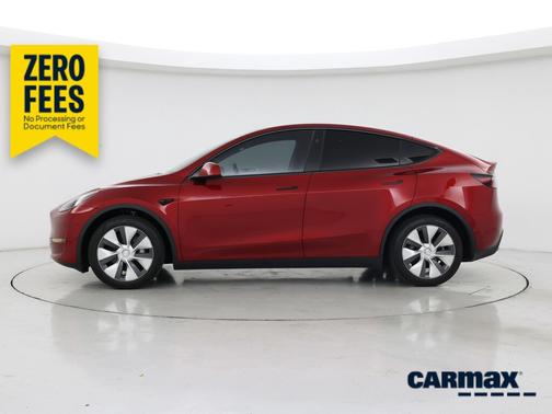 Red 2024 Tesla Model Y Long Range
