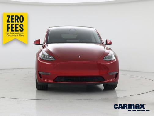 Red 2024 Tesla Model Y Long Range