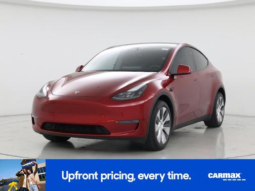 Red 2024 Tesla Model Y Long Range