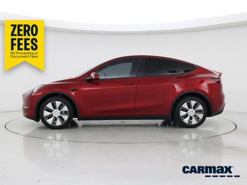 Red 2024 Tesla Model Y Long Range