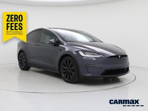 Gray 2022 Tesla Model X Plaid