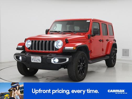 Red 2025 Jeep Wrangler 4xe Sahara