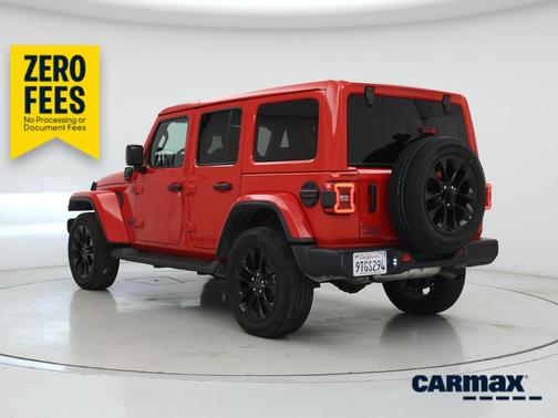 Red 2025 Jeep Wrangler 4xe Sahara