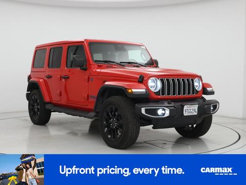 Red 2025 Jeep Wrangler 4xe Sahara