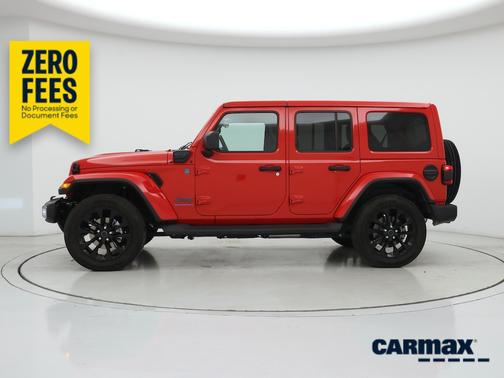 Red 2025 Jeep Wrangler 4xe Sahara